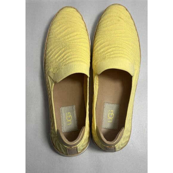 UGG Womens Sammy Wavy Banana Pudding Slip-On Sneaker Yellow Women's Size 8 - Picture 6 of 7